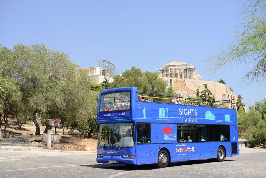 Athens: Island Cruise with Lunch & Hop-On Hop-Off Bus Ticket - Agistri Island: Pine-Covered Hills, Cliff Views, and Swim Time