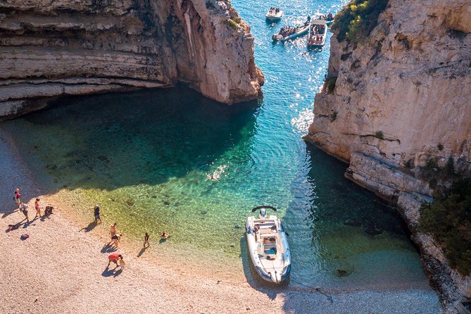 Blue Lagoon and 3 Islands Half Day Tour by Speed Boat - Trogir - Ciovo Island and Labadusa Bay: more sea time, less pressure