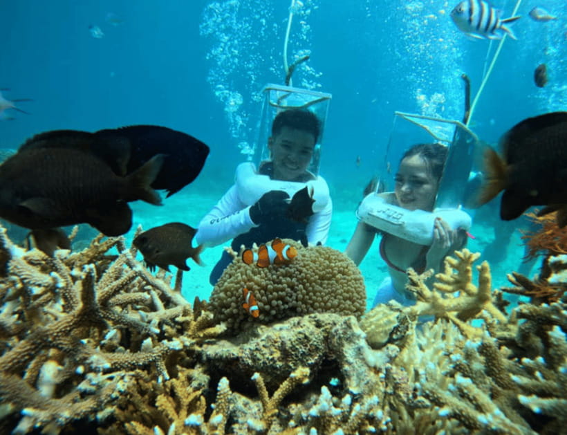 Boracay: Island Hopping with Lunch, Helmet Diving & ATV - Magic Island free time: a break that’s on you