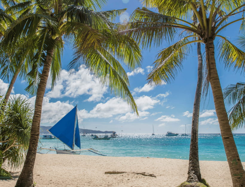 Boracay: Island Hopping with Lunch, Helmet Diving & ATV - Tambisaan Beach buffet lunch: fuel for the ATV ride