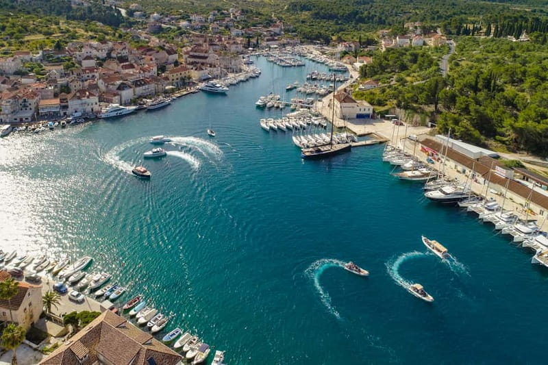 Brač: Blue Cave Island Hopping Luxury Tour - Hvar Island at the end: fortress views and the 13th-century Arsenal