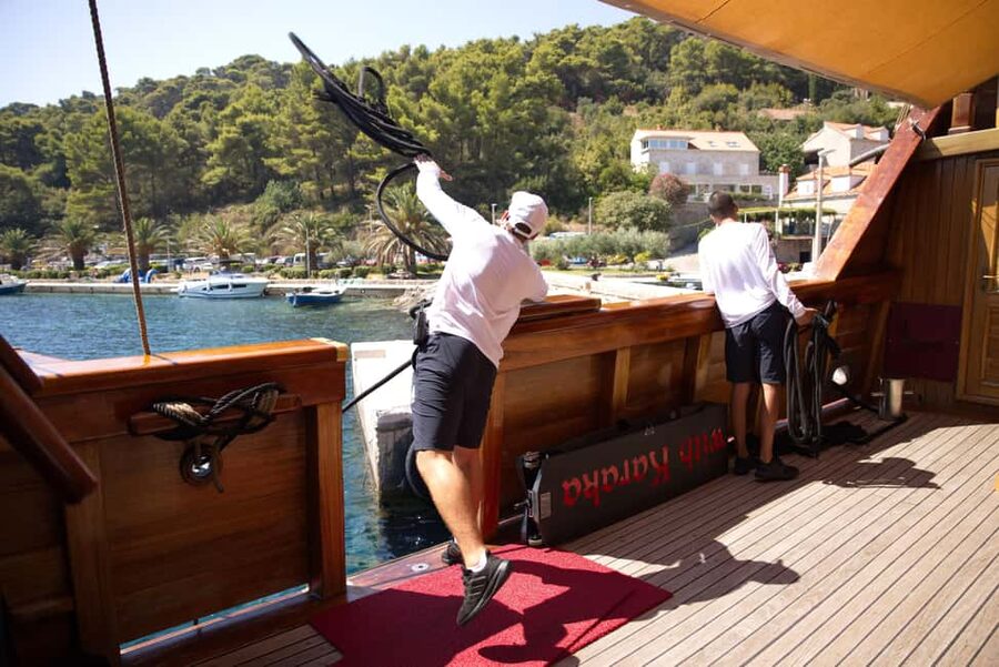 Dubrovnik: Elaphite Island Hopping Cruise on Karaka Ship - Koločep Island: your first hour of sea, sand, and simple island life