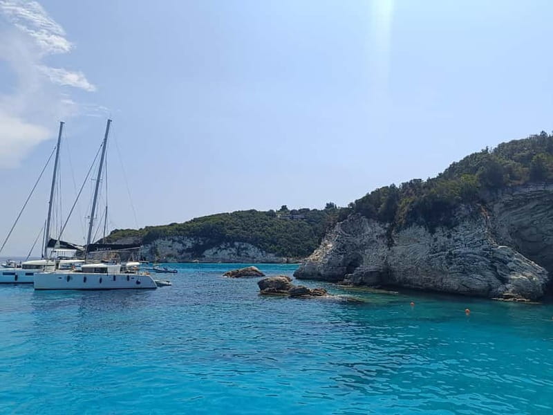 From Corfu: Blue caves & Paxos, Antipaxos island cruise - Ortholithos: The Standing Rock Moment