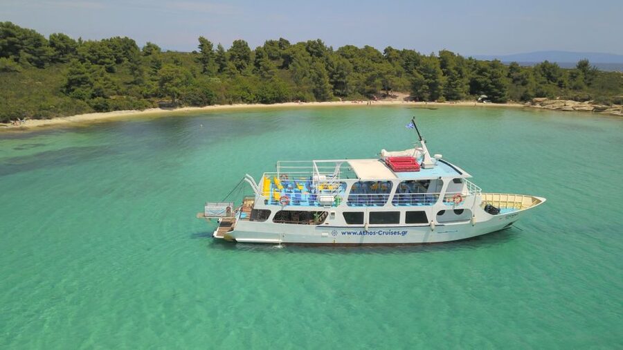 From Ouranoupoli: Blue Lagoon Two Island Cruise - Meeting Up in Ouranoupoli: Athos Sea Cruises, Check-In, and Timing