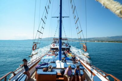 From the Port of Kos: Full Day Boat Cruise to 3 Islands - Plati Islet Swim Stop: Turquoise Water and Happy Hour Cocktails