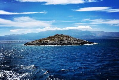 Full Day Boat Cruise to 3 Islands with optional pickup - Stop 1: Pserimos for Beachside Taverna Views and Fish by the Sea