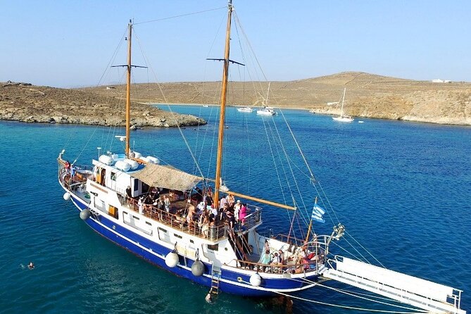 Full-Day Delos and Rhenia Island Cruise from Mykonos - Sailing to Delos: Swim Option vs Ruins Time
