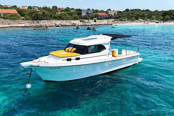Half Day Speedboat Tour to Three Islands from Trogir - The boat, the crew, and the sea reality check