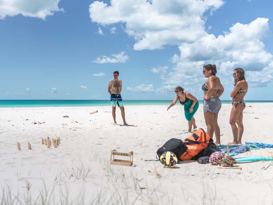 Hervey Bay: Exclusive Island Hopper Adventure Cruise - Beach games and crew energy: making it feel social