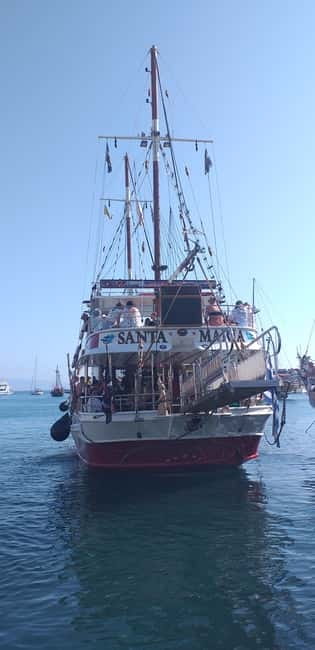 Kos: 3-Island Cruise with Lunch, Swimming and Audio Guide - Santa Maria on the Dodecanese: the boat setup that makes the day work