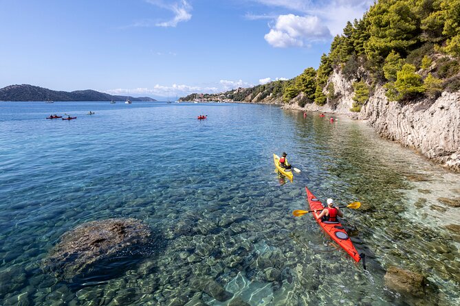 Lefkada, Nydri, Scorpios Kayak Odyssey Island Hopping - Madouri: the first paddling win and a natural warm-up