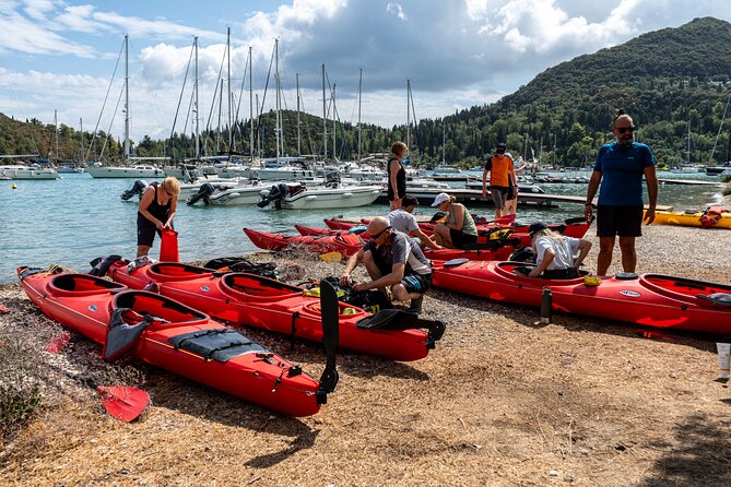 Lefkada, Nydri, Scorpios Kayak Odyssey Island Hopping - The guide and group size: where Mike makes a difference