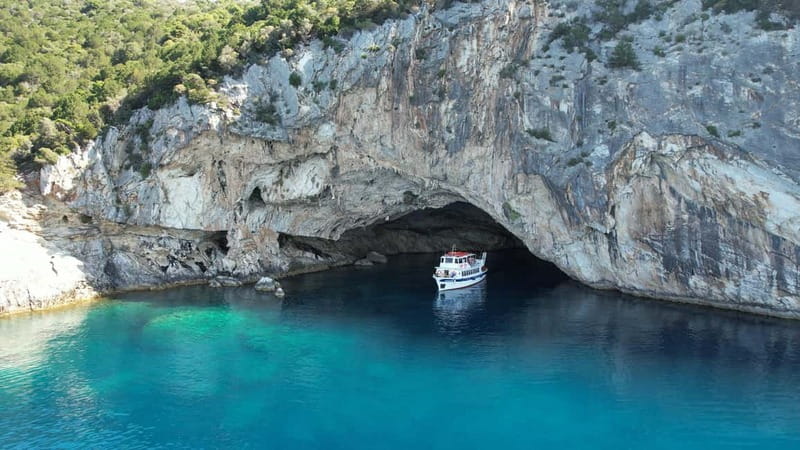 Nydri: Island Hopping Boat Cruise with Beach BBQ Lunch - Cave of Papanikolis: the morning swim you’ll actually remember