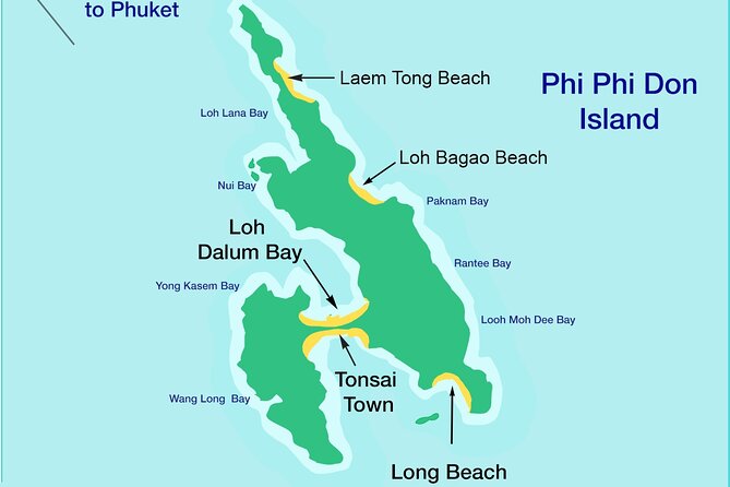 One Way Phi Phi Island Cruise with Normal Seats to/from Phuket - Where you start and finish: Sea Angel Cruise to Tonsai Beach