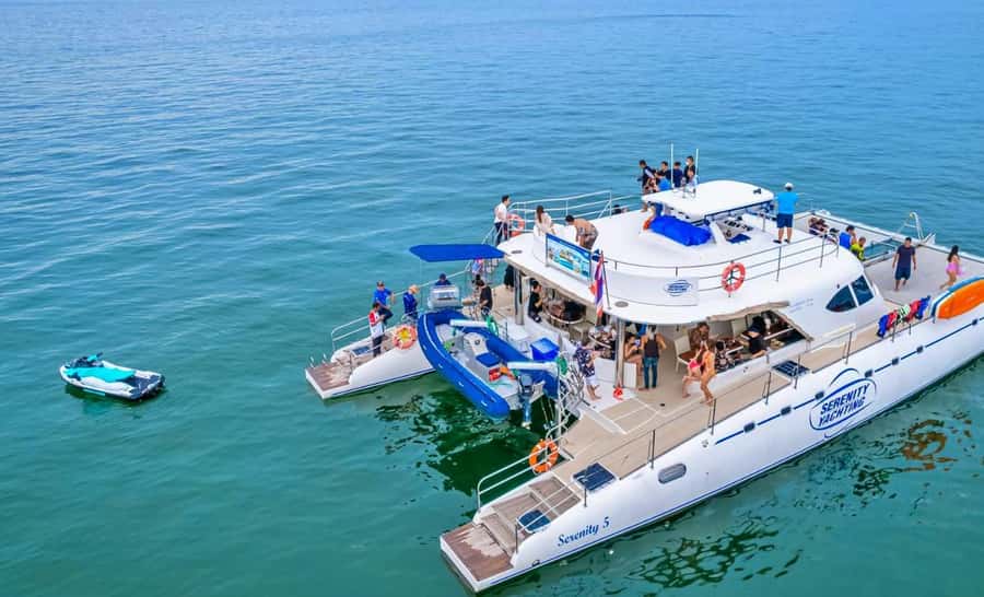 Pattaya: 3 Islands Catamaran Tour with Buffet Lunch - Koh Phai (Bamboo Island): lunch first, then swim and relax