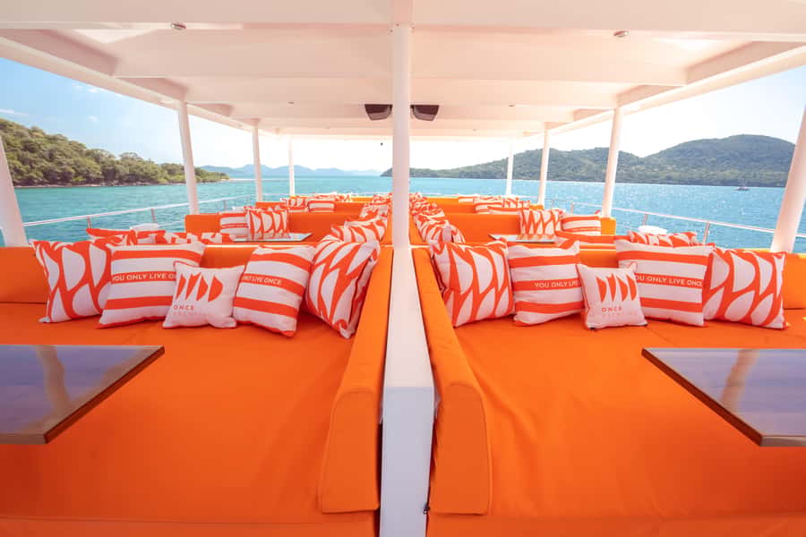 Pattaya: 3 Islands Hopping Day Tour on Catamaran with party - A luxury party boat that still lets you breathe