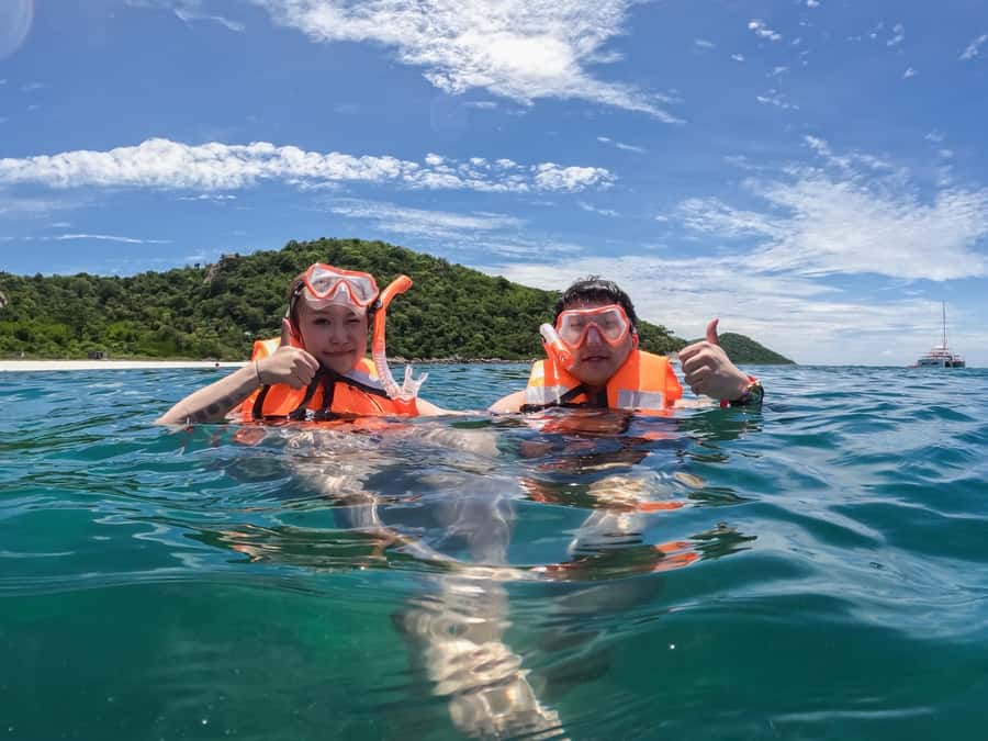 Pattaya: 3 Islands Hopping Day Tour on Catamaran with party - The catamaran cruise portion: where the party and the sea share the same space