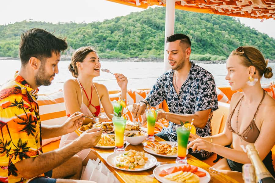 Pattaya: 3 Islands Hopping on Sailing Party Yacht and Buffet - The Boat Experience: Big Yacht Comfort Without the Stuffiness