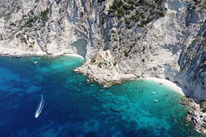 Sea Safari Speedboat Trip in Corfu. Island hopping Sea Tour - Diaplo Island via Crocodile Island Coast: Cliffs, Jumping, and Untouched Feeling