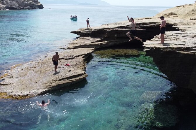 Sea Safari Speedboat Trip in Corfu. Island hopping Sea Tour - Porto Timoni Double Bay: Crystal Water and a Strong First Impression