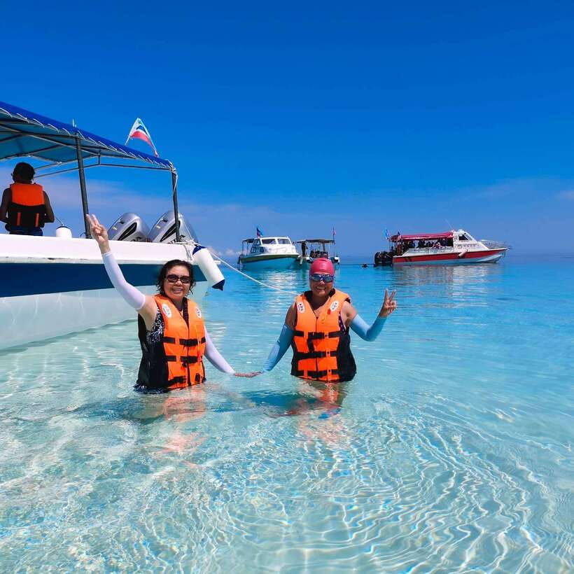 Semporna: Explore 3 Islands Tour Snorkel or Dive & Lunch - Mataking Island: snorkel and swim in a beach you can actually relax on