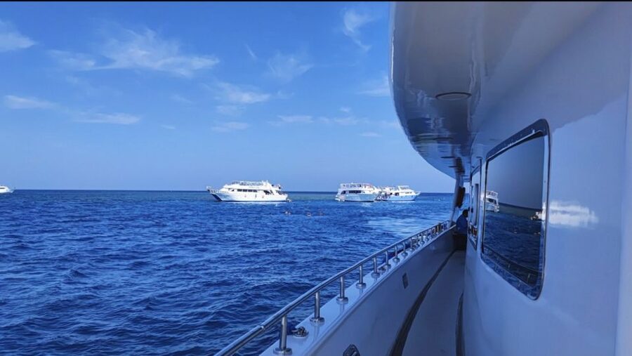 Sharm El-Sheikh: Luxury Ras Mohammed & White Island Cruise - Lunch on board: open buffet, real food, and the timing matters