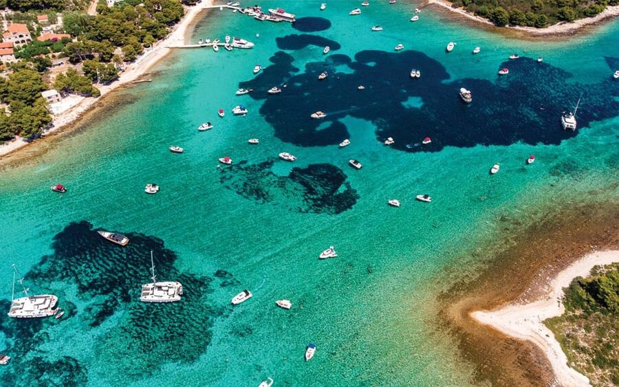 Split: Blue Lagoon and 3 Island Cruise with Food and Drinks - Šolta Island and the Nečujam shipwreck: the most memorable swim stop