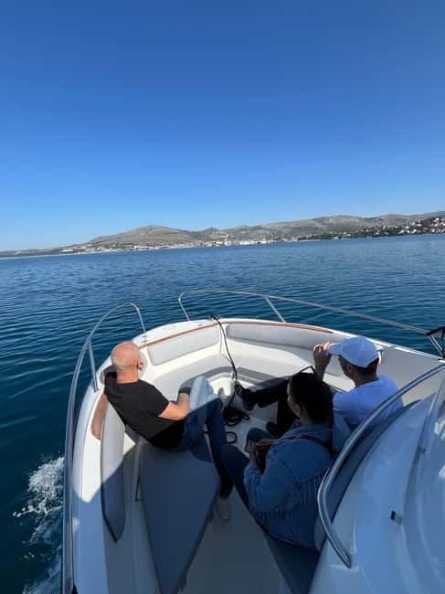 Trogir: Blue Lagoon and 3 Islands Speedboat Tour - Duga Bay on Čiovo: pine shade, warm-water swims, and pebble beach time