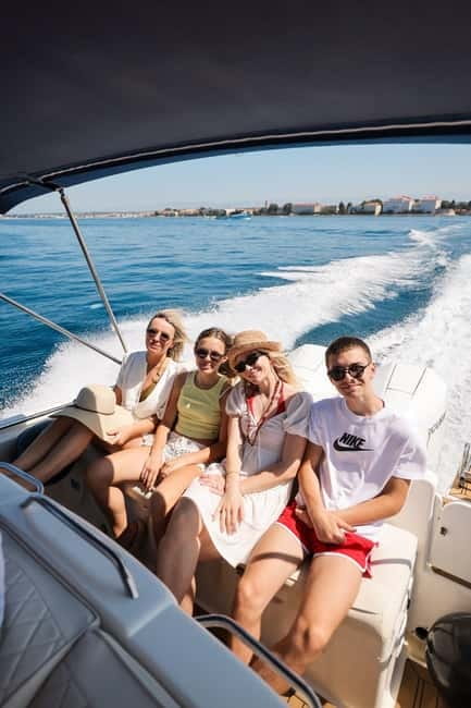 Zadar: Half Day Island Hopping Tour With Snorkeling - Speedboat comfort: fast rides, wet fun, and seasickness odds